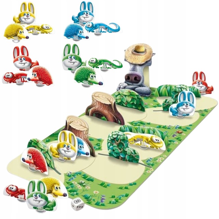 Társasjáték, Gra Planszowa, Menekülj a farkas elől játék!, 3+ év