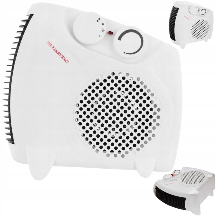 Aeroterma electrica 2000W cu termostat, 3 pozitii