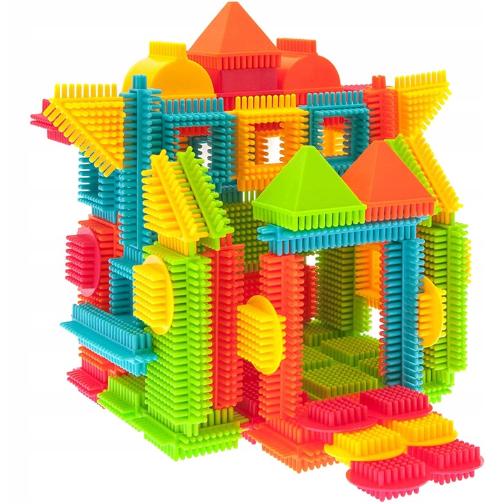 Set de constructie MalPlay 90 piese colorate 19x11x25cm