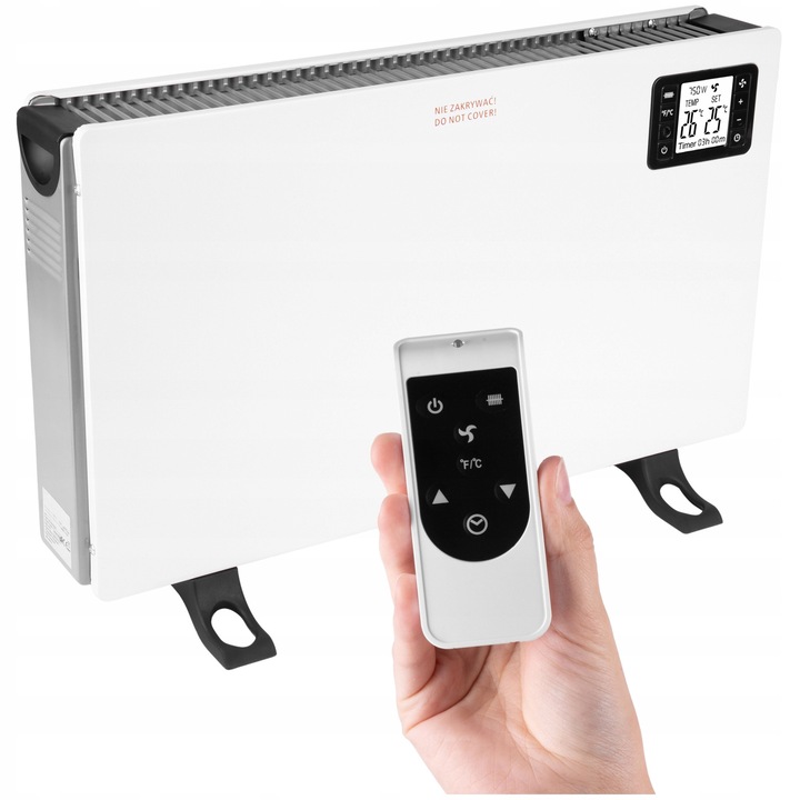 Convector electric 2000W cu timer si termostat, multicolor