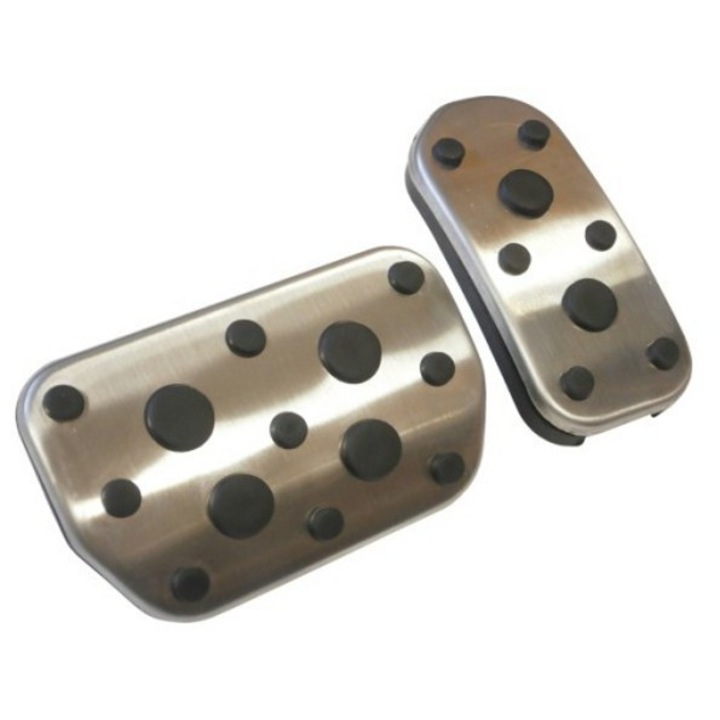 Set accesorii pedale auto Ertons pentru MINI Cooper R55 R56 R57 R58 R59 R60 R61 F56, inox, cu guma antiderapanta