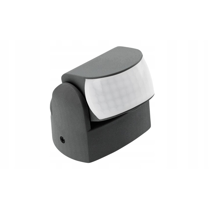 Senzor de miscare GTV CR-9 MINI LED, 180/360°, IP65, 1200W, negru