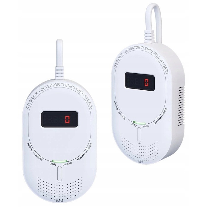 Kit senzor gaz, Czujnik Czadu CTLG-08-R, multicolor