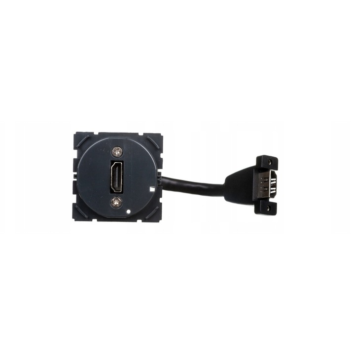 HDMI контакт тип A с кабел, Legrand, тънък монтаж, IP20