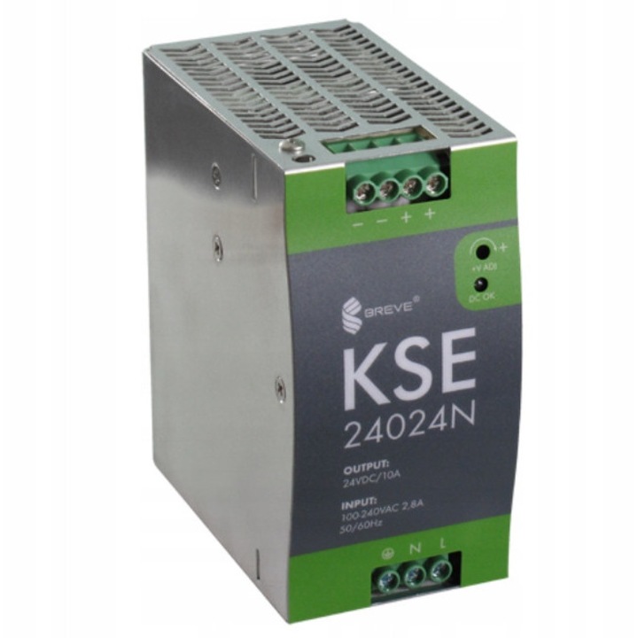 Sursa de alimentare AC/DC Breve KSE 24024 240W 10A IP20 230/24VDC, montaj pe sina