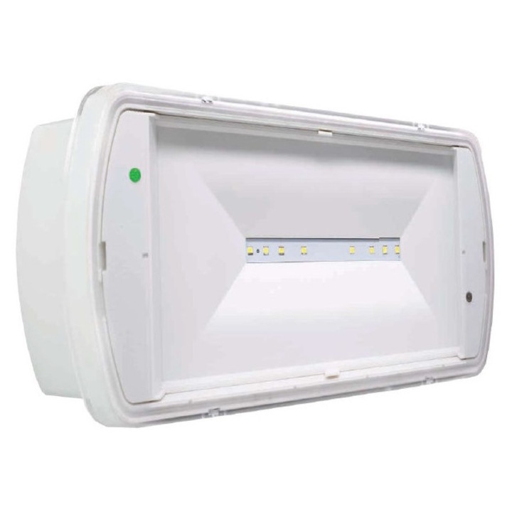 Corpuri iluminat comercial, SafeLite, 100lm, 3h, alb, 119x49x270mm