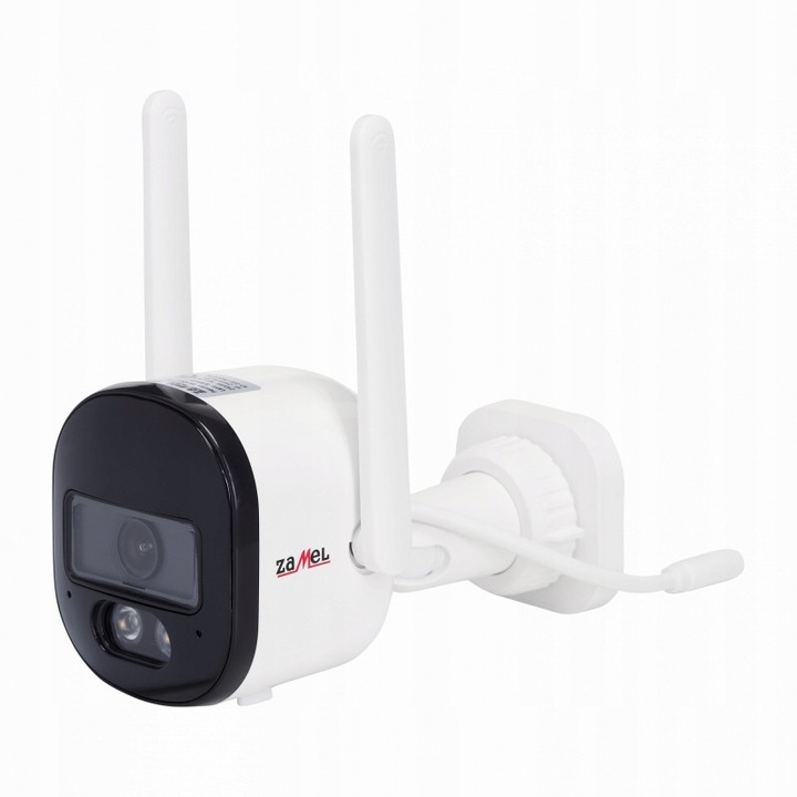 Camera de supraveghere wireless GARDI 3MP, alb, IP65, 78x140x130mm