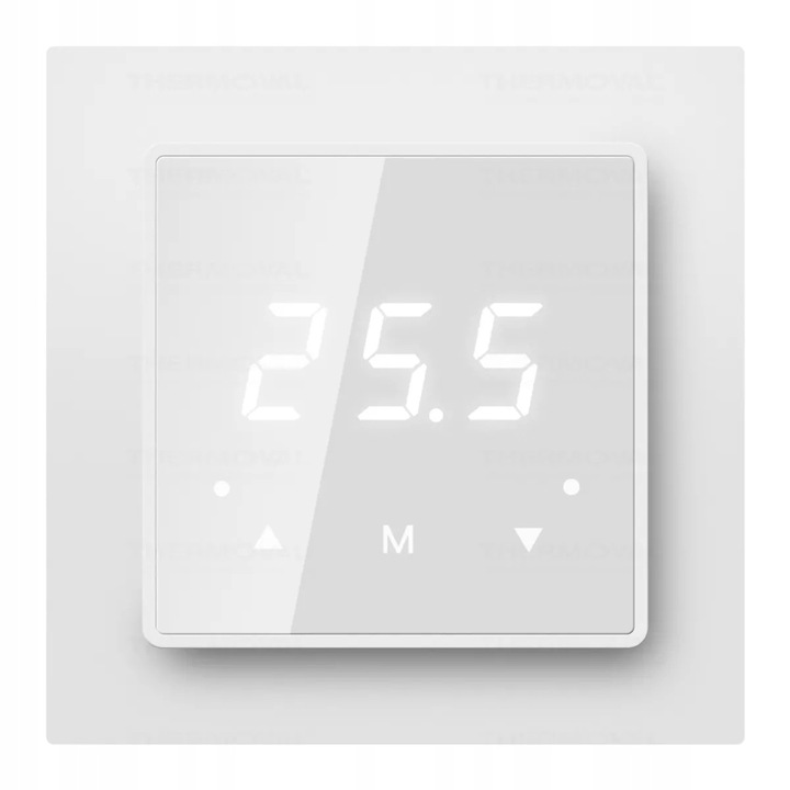 Termoregulátor WiFi Thermoval TVT 33, érintőképernyős, fehér, 10x15x22cm