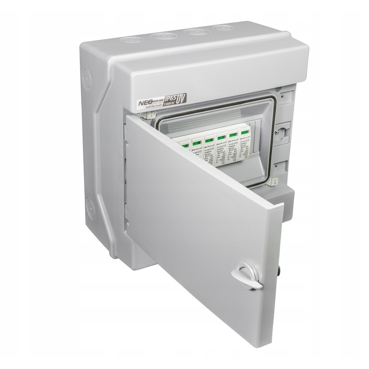 Фотоволтаично електрическо табло, Elektro-Plast, 1500V, IP65, 2 стринга, сиво