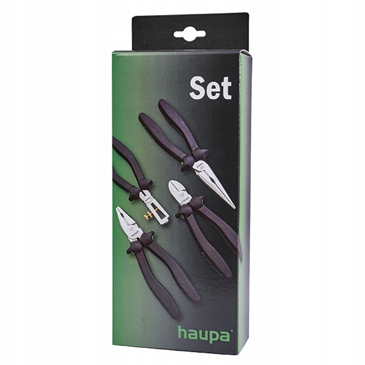 Set clesti 4 piese, Haupa, Black Line, 180mm, 200mm, 160mm