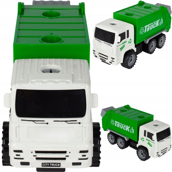 Masinuta cu containere pentru reciclare, 30x15x10cm