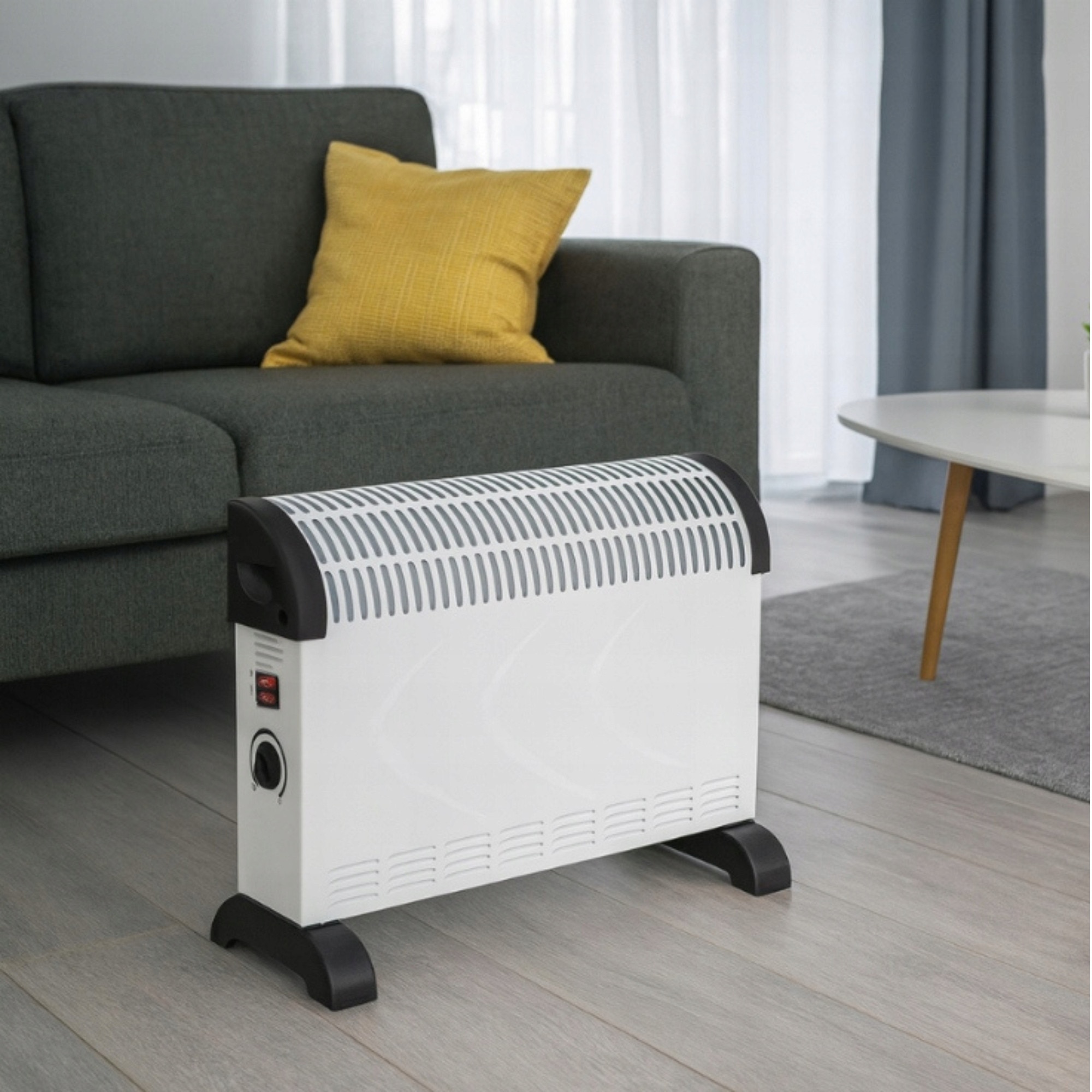 Convector electric 2000W cu termostat, energosenzitiv - eMAG.ro