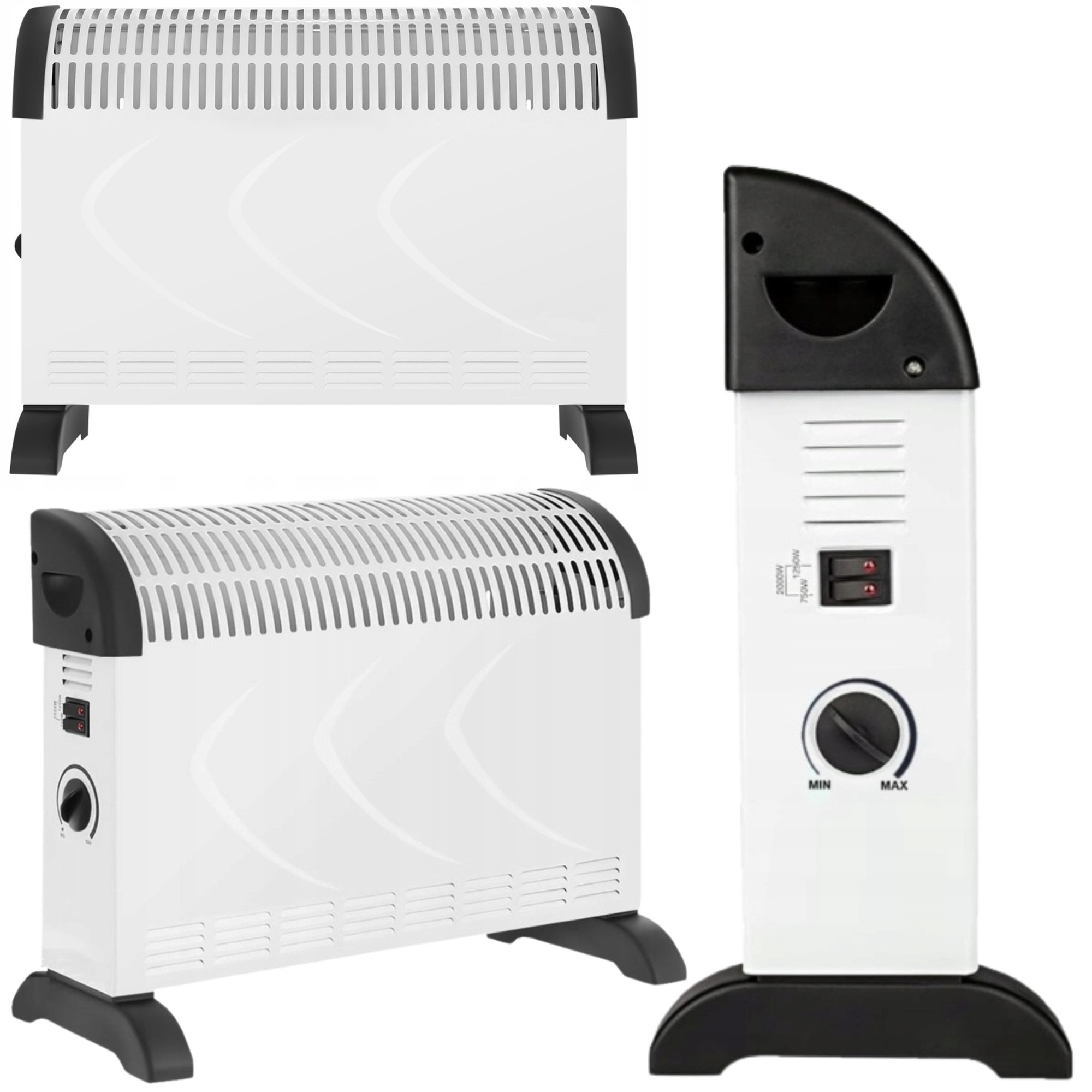 Convector electric 2000W cu termostat, energosenzitiv - eMAG.ro