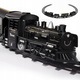 Elektromos vonatkészlet gyerekeknek, gőzmozdony, vagonok és sínek, fekete, változatos méretek