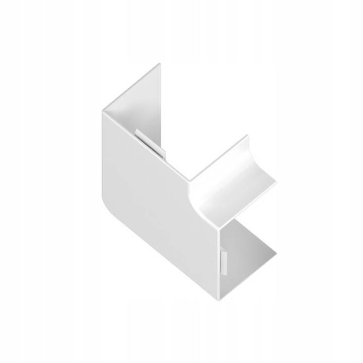 Conector de colt pentru canal de cablu 60x150mm, alb, PVC-U, AKS Zielonka