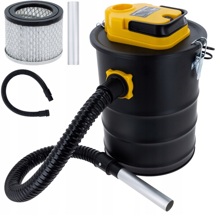 Aspirator de cenusa 800W, 15L, cu filtru HEPA si teava metalica, set complet