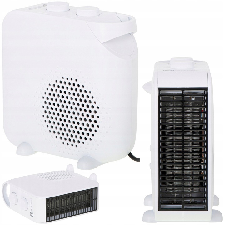 Hősugárzó 2000 W termosztáttal, 2 funkció, fehér színű