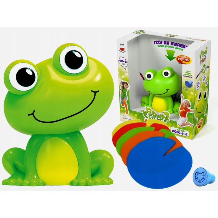 Интерактивна игра за деца, FROGGY, 50 дейности, комплект, многоцветен, за 3-6 играчи, 4 години+