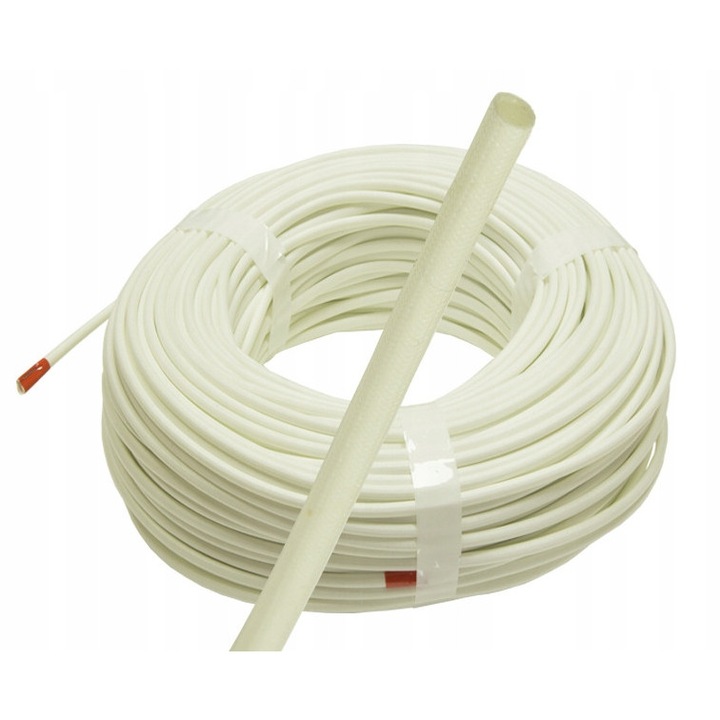 Maneca din fibra de sticla acoperita cu silicon WSG, Trytyt, 8mm, lungime 1m, temperatura de lucru -45C pana la +200C, set de 10m
