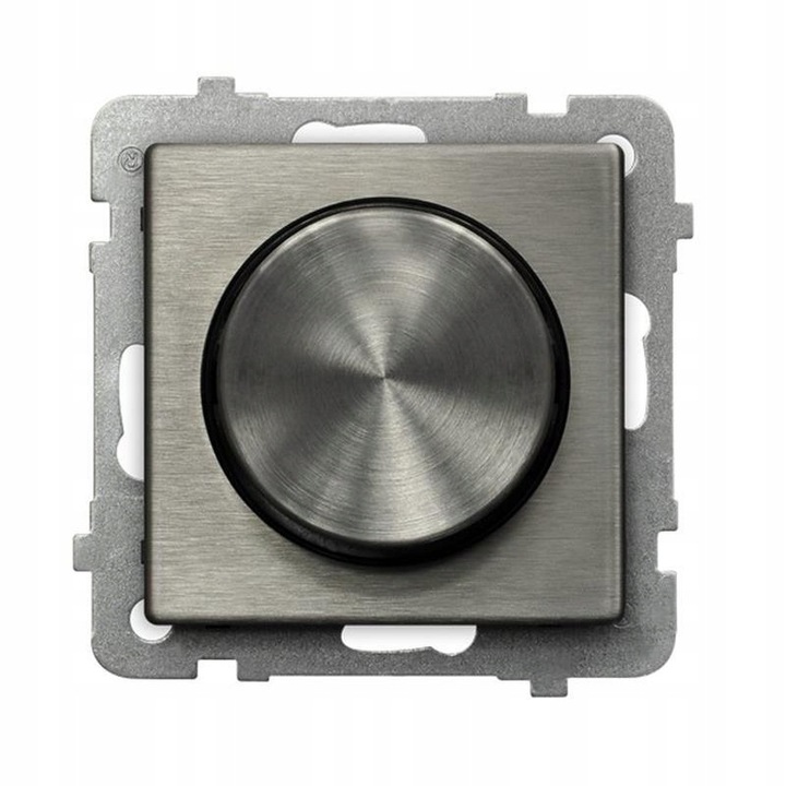 Dimmer Ospel Sonata 40-400W, inox, 71x71x52mm, vékony szerelés