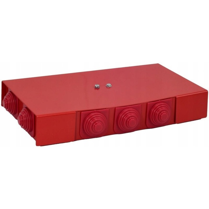 Cutie de joncțiune antiincendiu Simet E90, IP20, montaj în beton, 125x225x36 mm, roșie