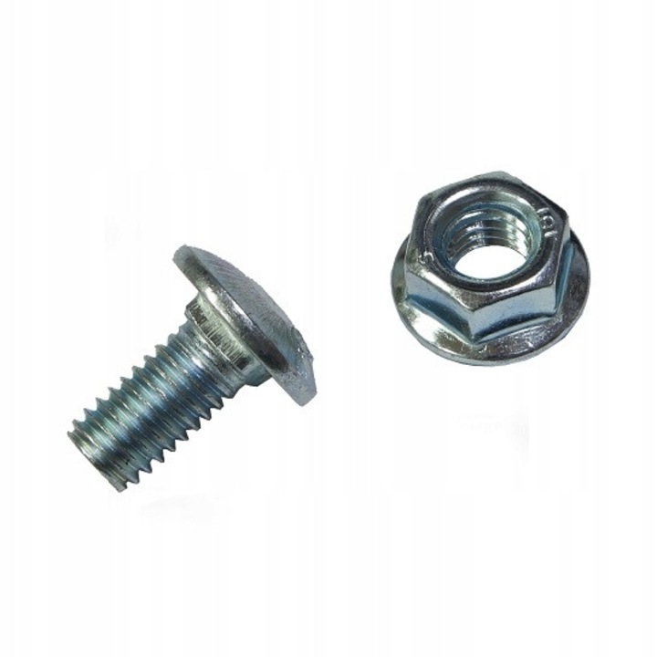 Set 100 suruburi grzybek cu nakretka SGK M6x16mm, otel, zincat