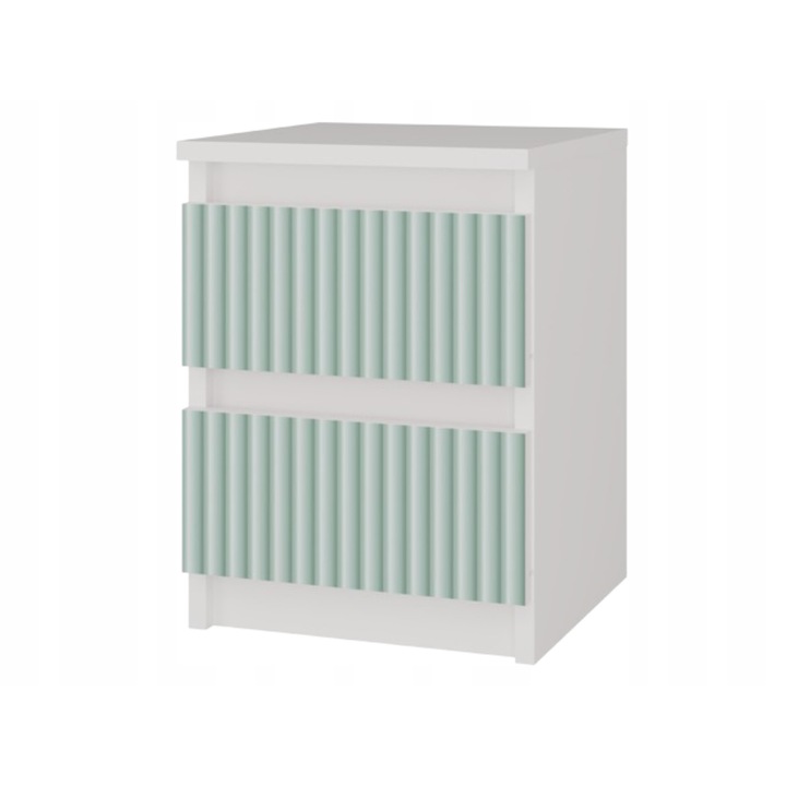 Noptiera Malwa M2 Arteso 2 sertare verde menta 30x30x40cm