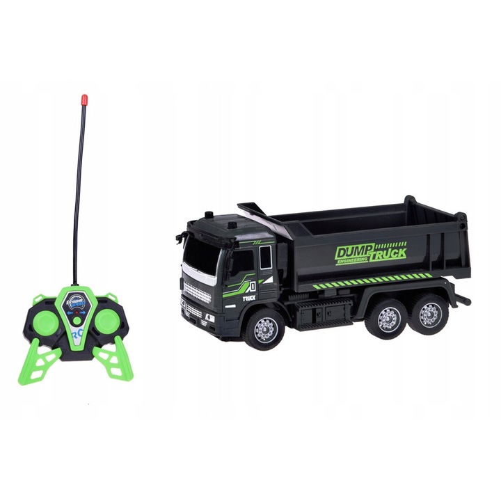 Auto Wywrotka RC, Jokomisiada, 19x7x7,5cm, multicolor, set cu pilot