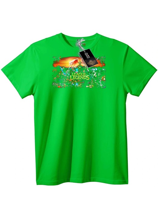 Tricou League of Legends Albastru deschis, Verde deschis