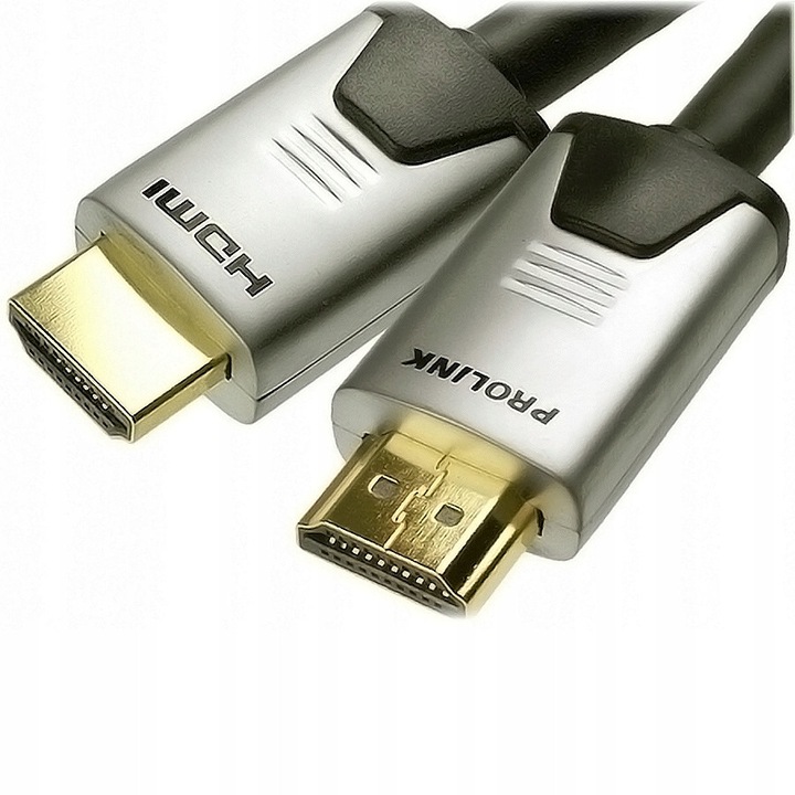 Cablu HDMI Prolink Futura 1m 4K 3D, 24k aur, triple ecranare