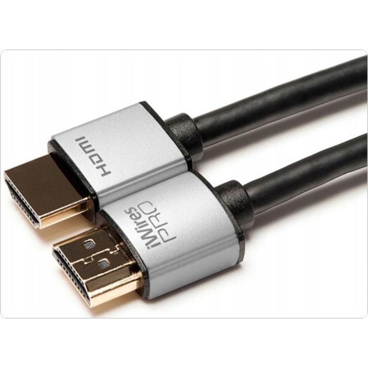 Cablu HDMI-HDMI Techlink iWires PRO, 5m, 4K HDR, Slimline