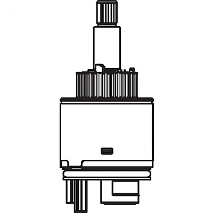 Патрон с превключвател Tres, аксесоари за санитарни батерии, хром
