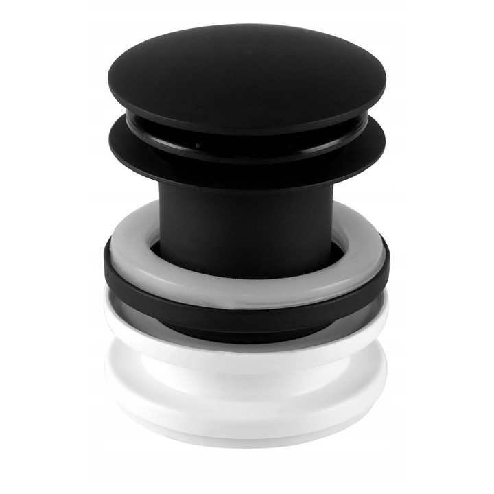 Сифон за мивка McAlpine 1 1/4", клик-клак механизъм, черен