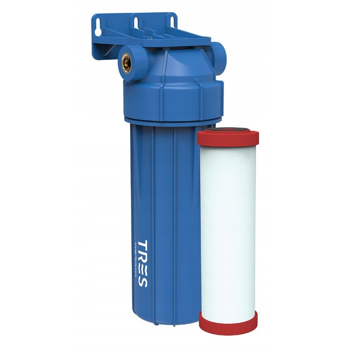 Rezervor cu filtru pentru purificarea apei, Tres, model seven 29945303, set cu filtru pentru 6 luni, elimina bacterii si metale grele.