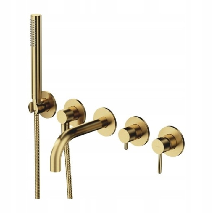 Baterie sanitara 5-otvoruri submontata, mosiadtuscator, Y1237/1SBSB, 22-23cm, 6,4cm