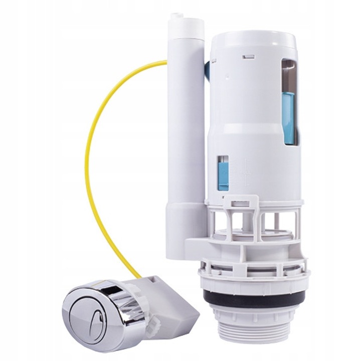 Mecanism de descarcare pentru toaleta, Tres, universal, 16x43mm, reglabil 22x34cm, cu buton dublu