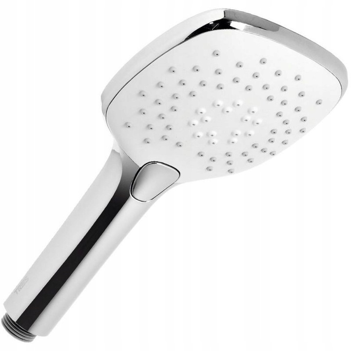 Душ с масаж, Tres, Exclusive, 3 вида струя, бял/хром, 107x229мм