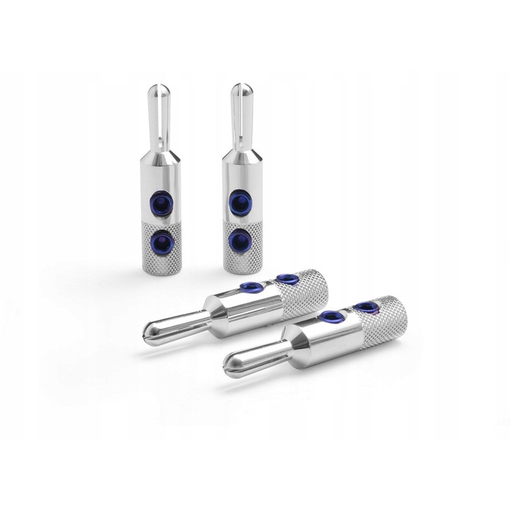 Hangszóró csatlakozók, Oyaide SRBN, 4 darab, kék, 8mm