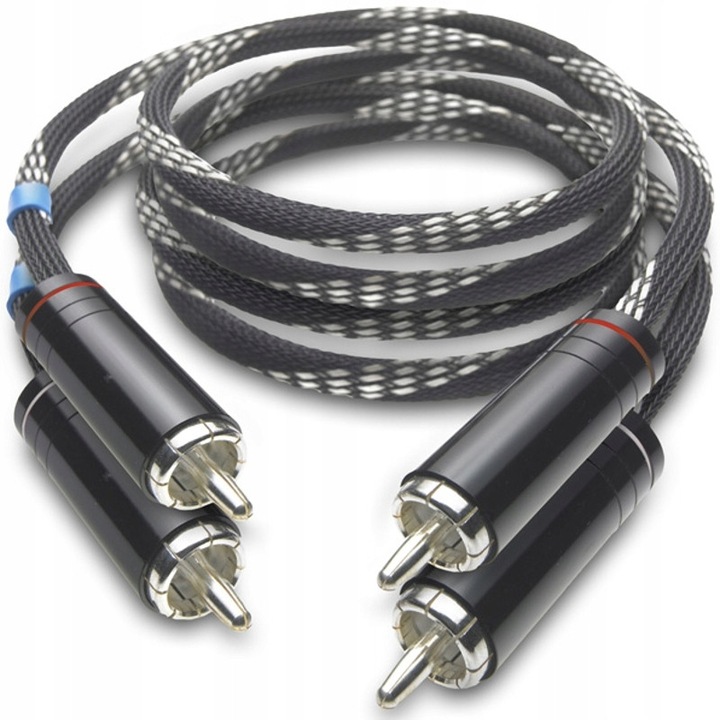 RCA-RCA интерконект за грамофон Pro-Ject Connect It RCA-CC, 1,23м, с OFC медна екранировка, черен