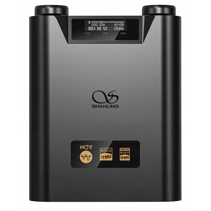Преносим усилвател за слушалки Shanling H5, DAC/AMP, 3.5mm и 4.4mm, черен, 102x85x25mm