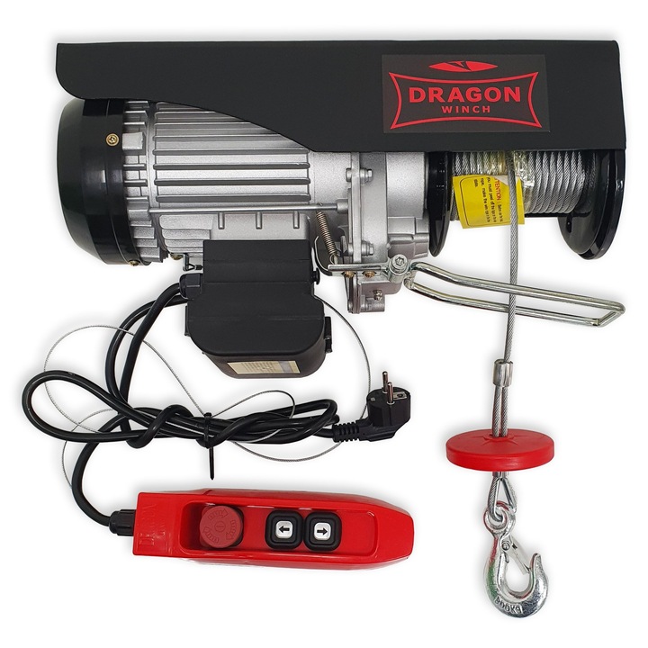 Dragon Winch DWI500/990HD elektromos csörlő, 500/990 kg, 12m, komplett szett