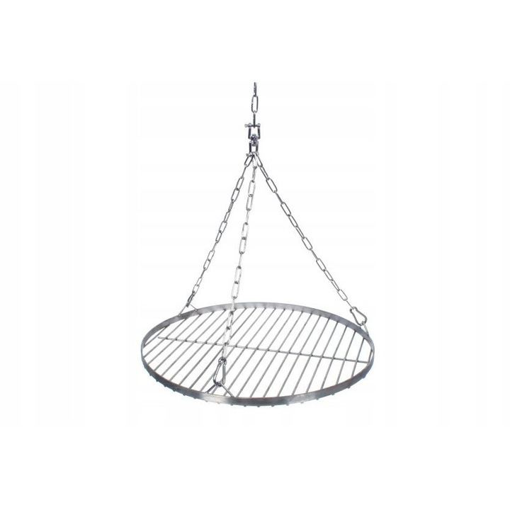 Gratar rotund din otel inoxidabil Najder, 70 cm, cu lant inoxidabil, rezistent la intemperii