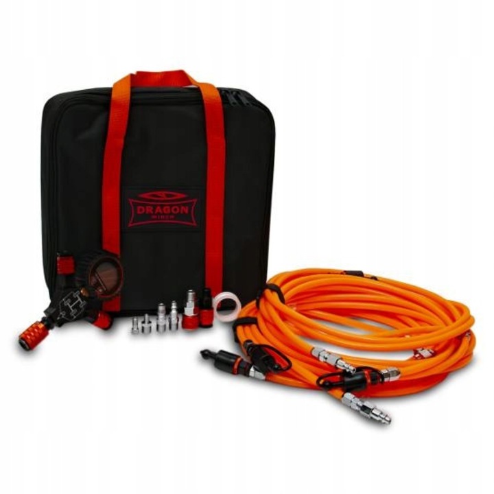 Compresor Dragon Winch MEGA pentru pompare si deflare roti, 4x4, 150 PSI, set complet