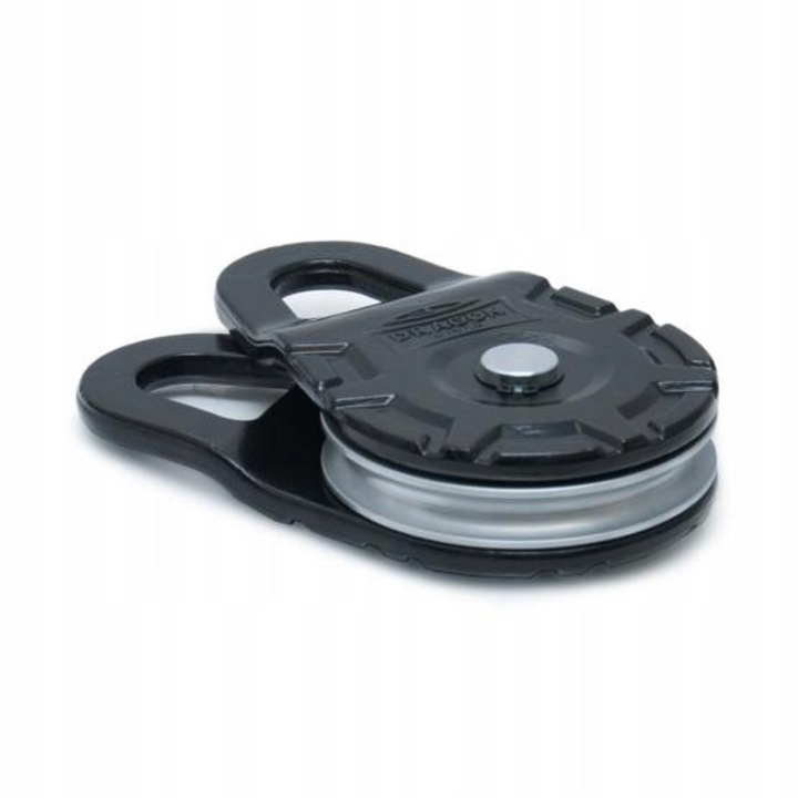 Zblocze 15T pentru winch, Dragon Winch, material rezistent, culoare neagra, dimensiuni 240x140x45mm