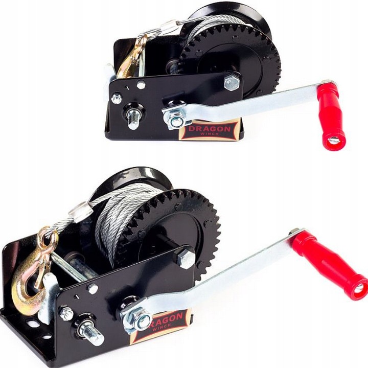 Kézi csörlőrendszer, Dragon Winch, DWK 25 modell, 1133 kg, 10m, ATV-khez és hajókhoz
