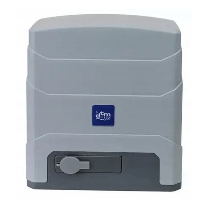 Kit automatizare poarta glisanta DTM, 500kg, 24V, cu centrala si radio integrate, elemente de montaj incluse