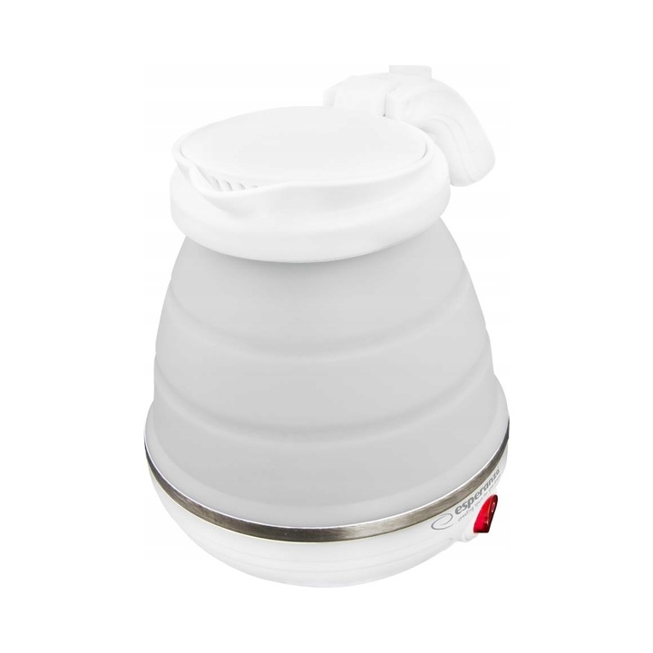 Fierbator electric Esperanza Niagara 750 W, 0,5L, alb, pliabil