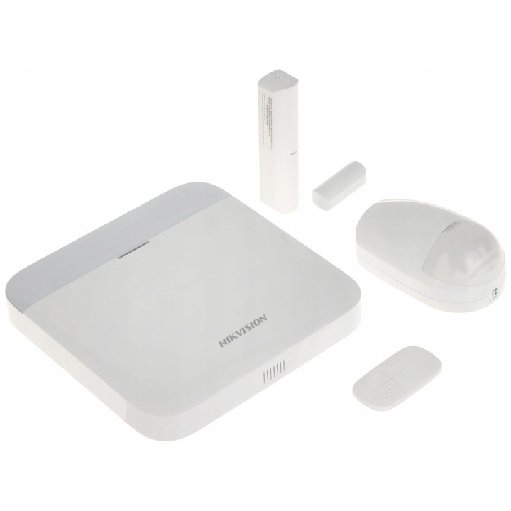 Set alarma Hikvision DS-PWA64-KIT-WE, wireless, 64 dispozitive, 2000m, 170x170x39mm
