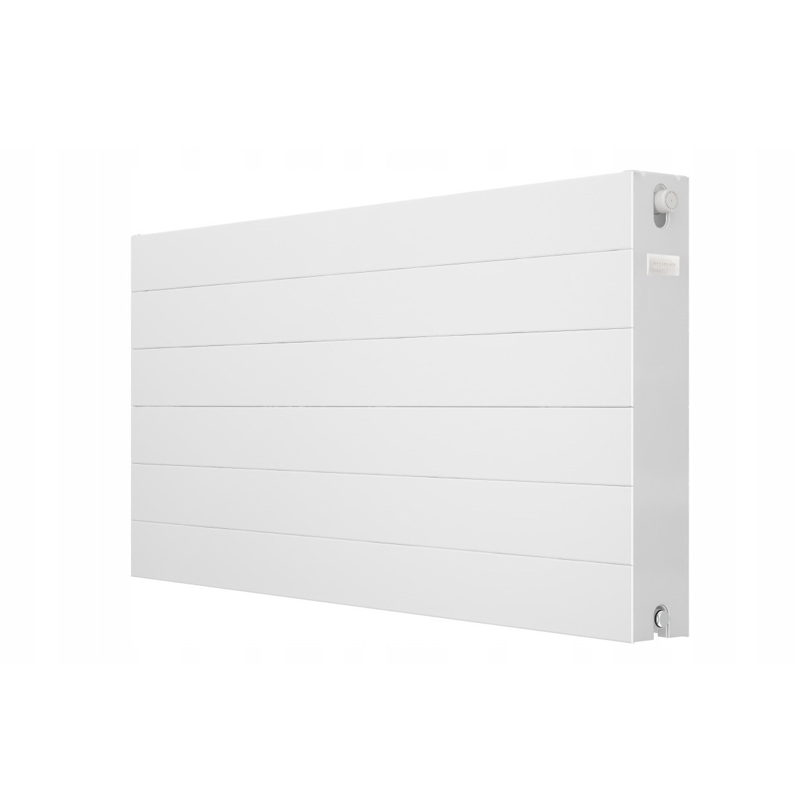 Radiator panelar DIAMOND DV-22, 600x1100mm, alb, cu ventil termostatic ...