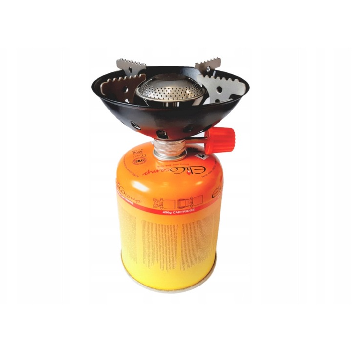 Arzator camping Elico, cu control precis al flacarii, gaz propan-butan, dimensiuni mici